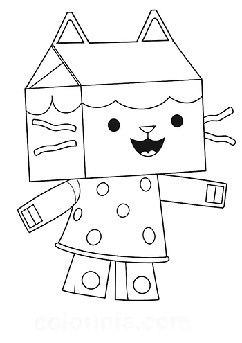 Bebê Caixa para colorir