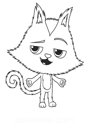 Gatuno gabby para colorir