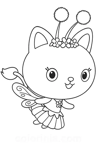 Kitty Fada para colorir