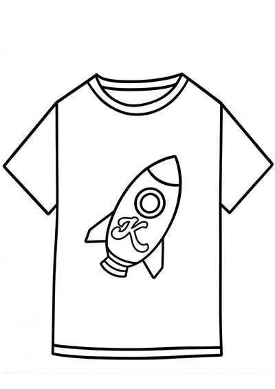 Camisa Da Katlen Para Colorir