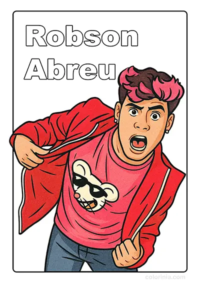 Desenhos do Robson Abreu para colorir 