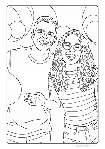 desenhos para colorir da rafa e luiz