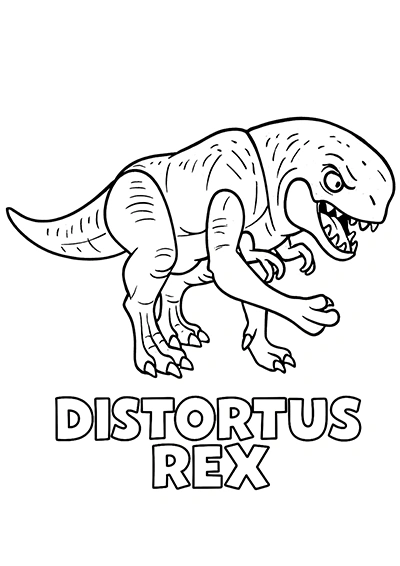 Distortus Rex Para Colorir e Imprimir