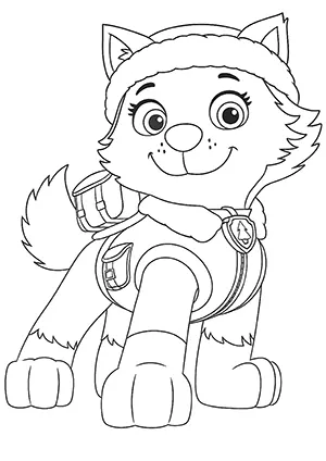 Everest da patrulha canina para colorir