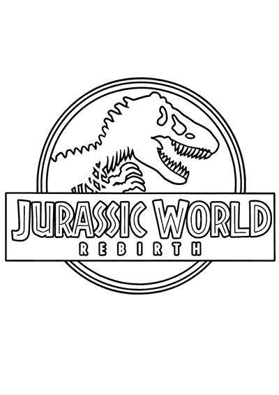 Jurassic World Rebirth Para Colorir
