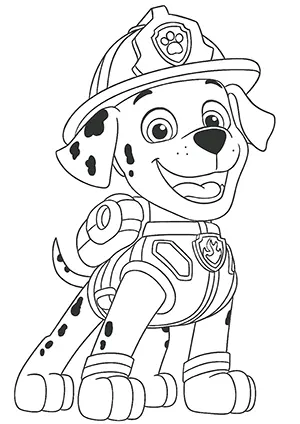 Marshall patrulha para colorir