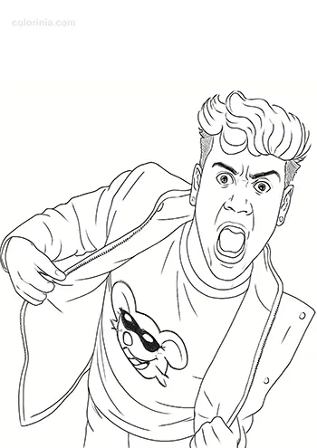 Robson Abreu para colorir