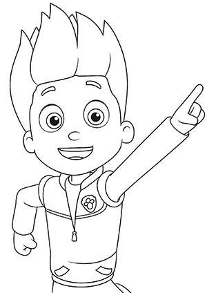 Ryder patrulha para colorir