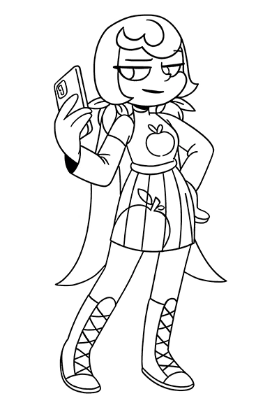 Violet Mundo Torajo para colorir